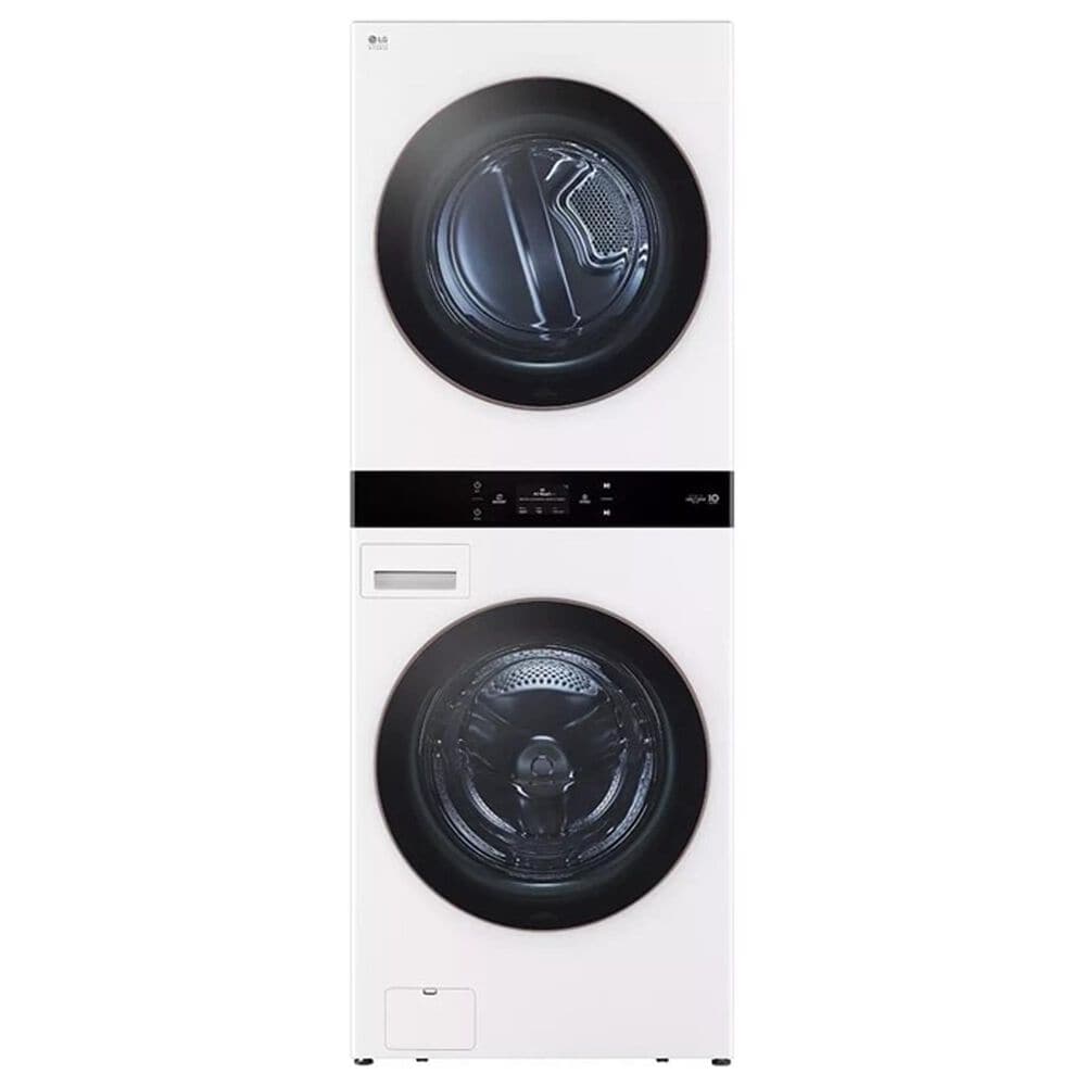 LG Studio 5 Cu. Ft. Washer and 7.4 Cu. Ft. Electric Dryer WashTower in Essence White, , large