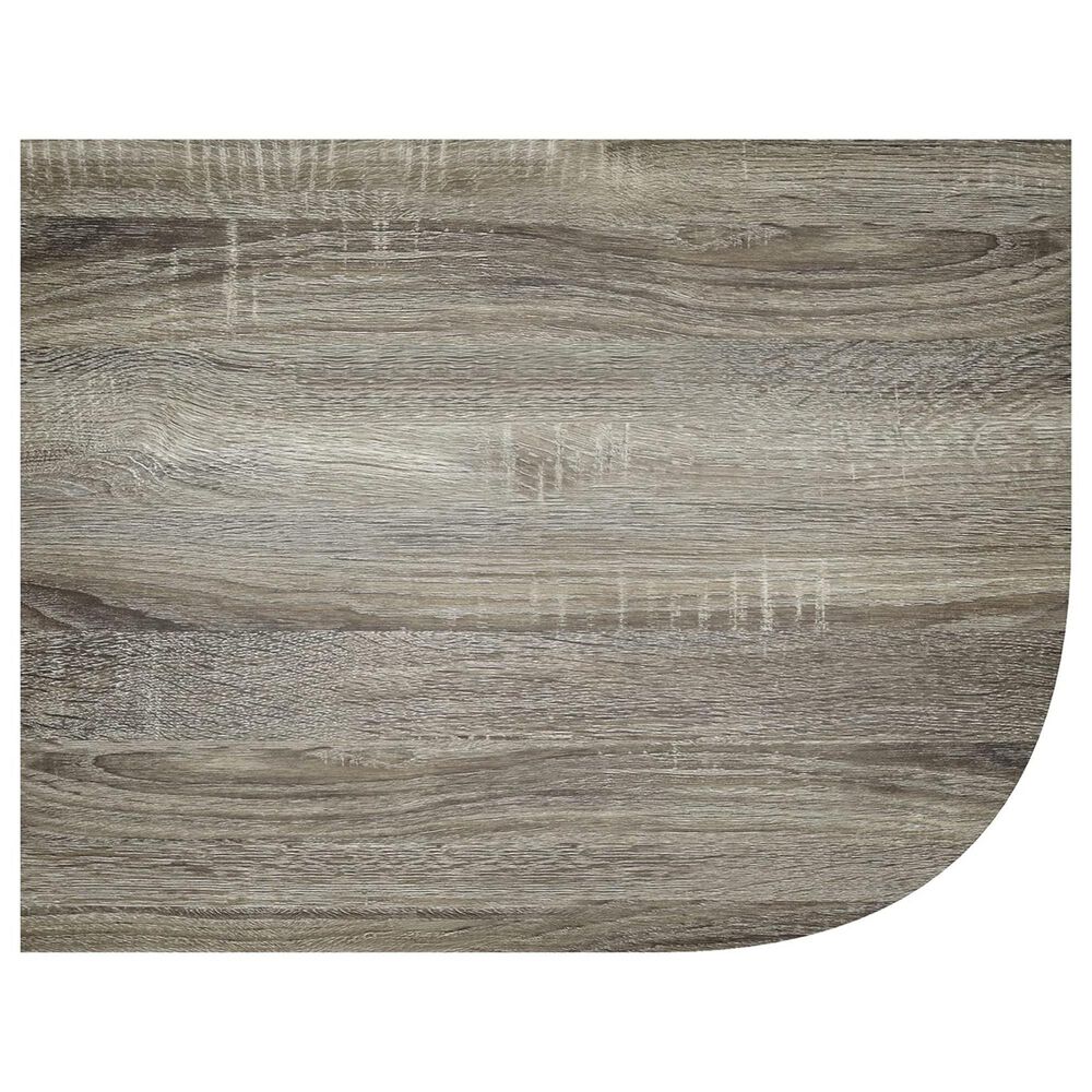 HOMLUX 5-Tier Corner Open Shelf Bookcase in French Oak, , large