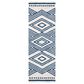Safavieh Micro-Loop Southwestern 2"3" x 7" Ivory and Navy Runner, , large