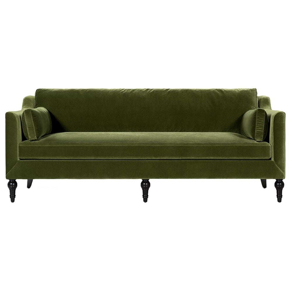 Jennifer Taylor Home Josephine 84.5" Upholstered Modern Sofa in Olive Green Velvet, , large