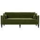 Jennifer Taylor Home Josephine 84.5" Upholstered Modern Sofa in Olive Green Velvet, , large