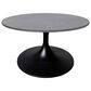 Leisuremod Verve 27" Coffee Table with Sintered Stone Top in Black and Grey, , large