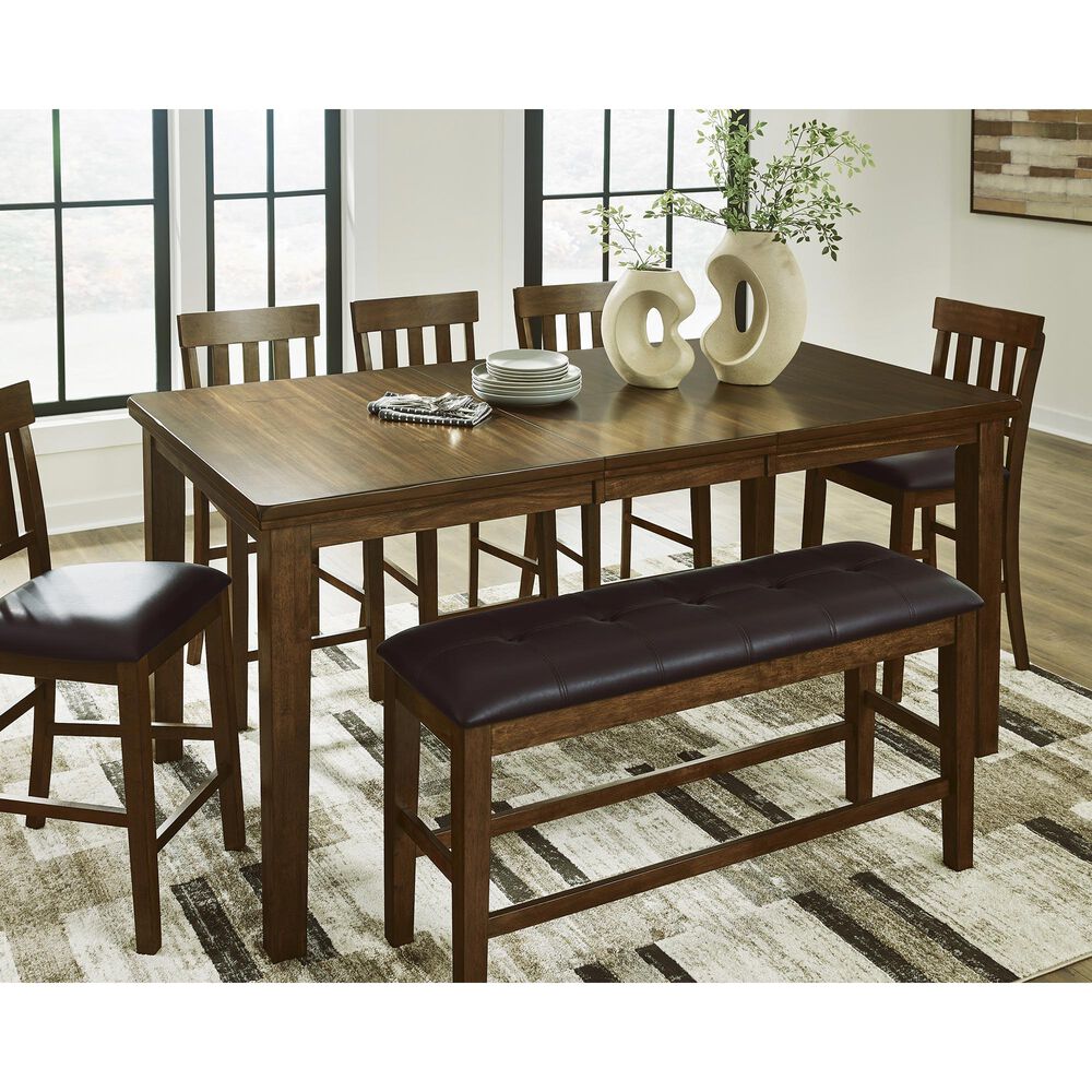 Ashley Ralene Counter Height Table in Burnished Dark Brown - Table Only, , large