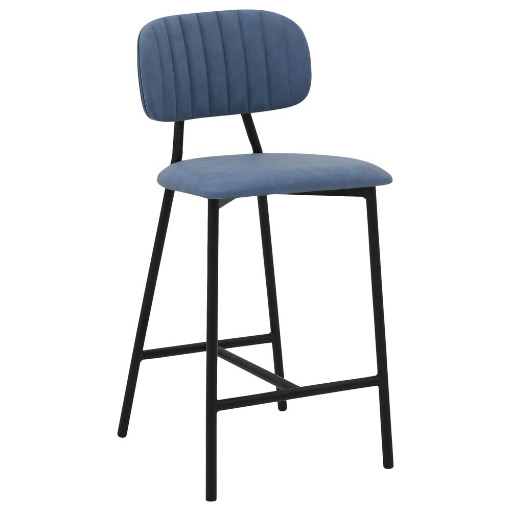 Blue River Rococo 26" Counter Stool in Light Blue, , large