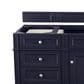James Martin Vanities Brittany 60" Single Bathroom Vanity in Victory Blue with 3 cm Carrara White Marble Top and Rectangle Sink, , large