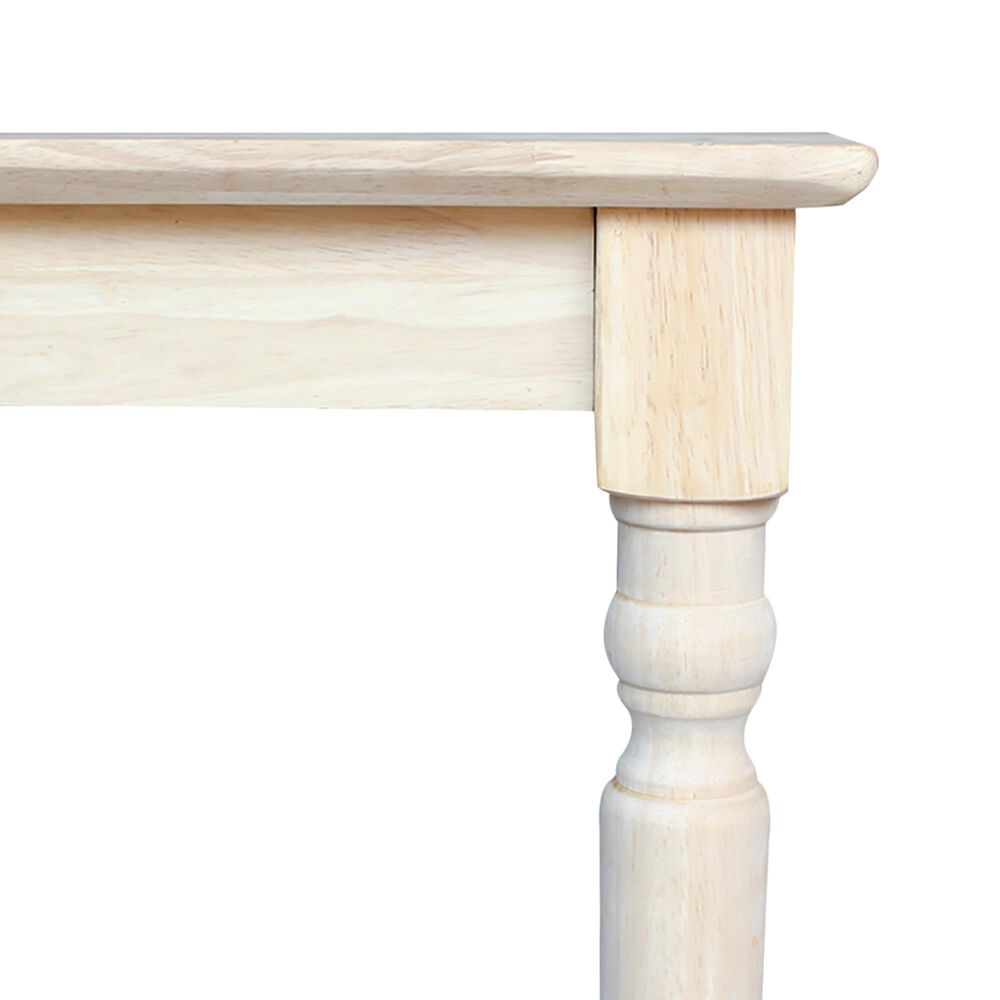 International Concepts Modern Farmhouse Casual Dining Table in Unfinished, , large