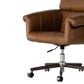 Four Hands Allston Desk Chair in Mocha Ash and Polished Aluminum, , large