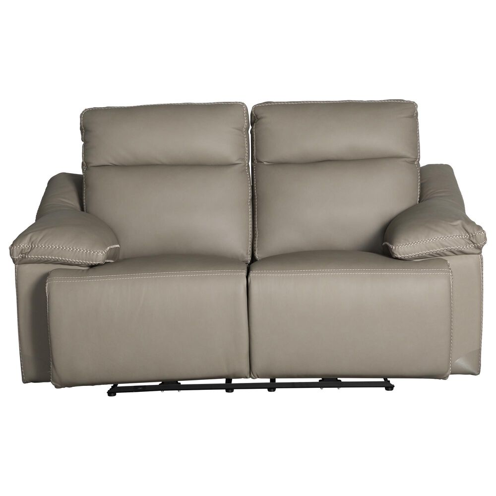 Superb Leather Leather Power Reclining Loveseat in Oslo Dust, , large