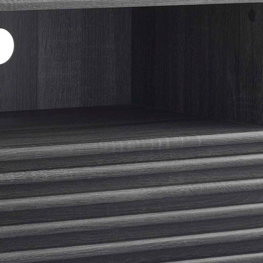 Modway Render 1 Drawer and Shelf Nightstand in Charcoal, , large