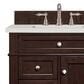 James Martin Vanities Brittany 30" Single Bathroom Vanity in Burnished Mahogany with 3 cm Lime Delight Quartz Top and Rectangular Sink, , large