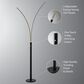 Lite Source Monita 3-Lite LED Arch Lamp in Black, , large
