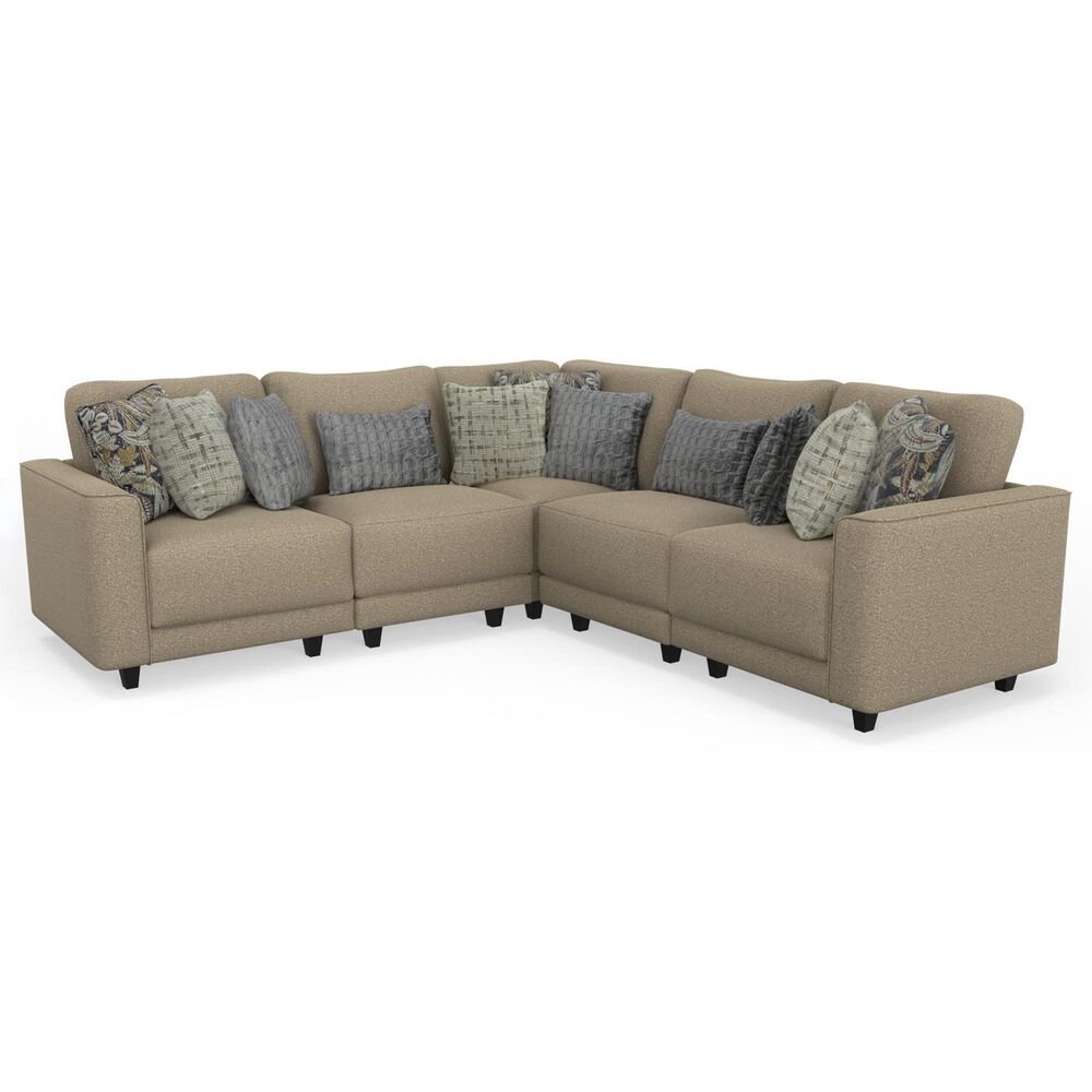 Henderson Breckenridge 5-Piece Stationary Sectional in Mavis Honey, , large