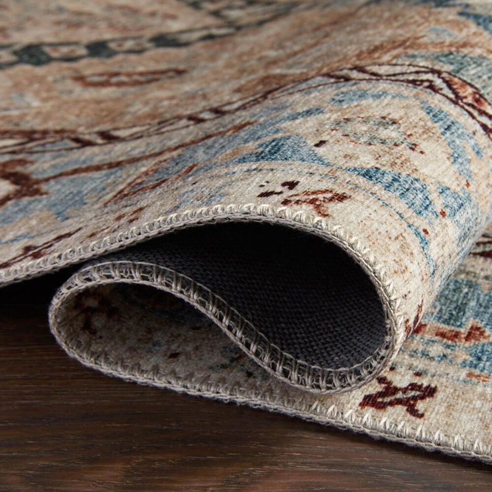 Magnolia Home Lenna LEA-05 2&#39;6&quot; x 9&#39;6&quot; Denim and Sand Runner, , large