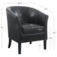 Linon Home Decor Simon Club Chair in Black, , large