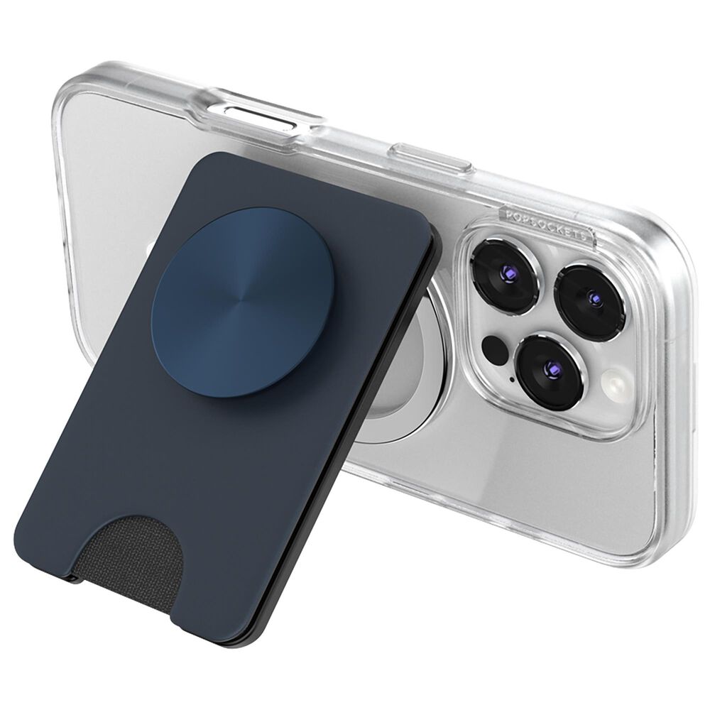 PopSockets MagSafe Kick-Out PopWallet Plus in Navy, , large