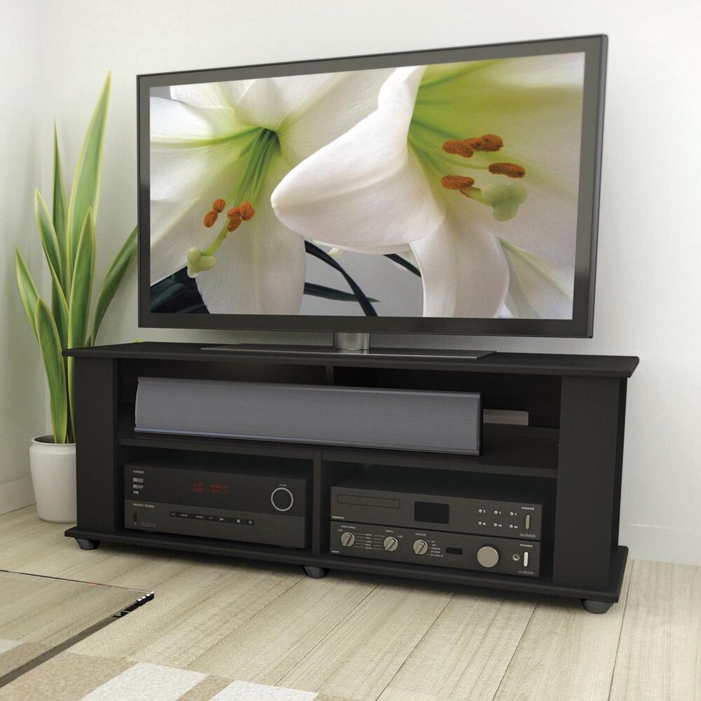 CorLiving Bakersfield 48" Black TV Stand, , large