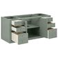 James Martin Vanities Chicago 60" Single Bathroom Vanity in Smokey Celadon with 3 cm Eternal Jasmine Pearl Quartz Top, Rectangular Sink and FreePower Wireless Charger, , large