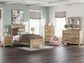 Ashley Makidern 4-Piece Twin Panel Bedroom Set in Natural Brown, , large