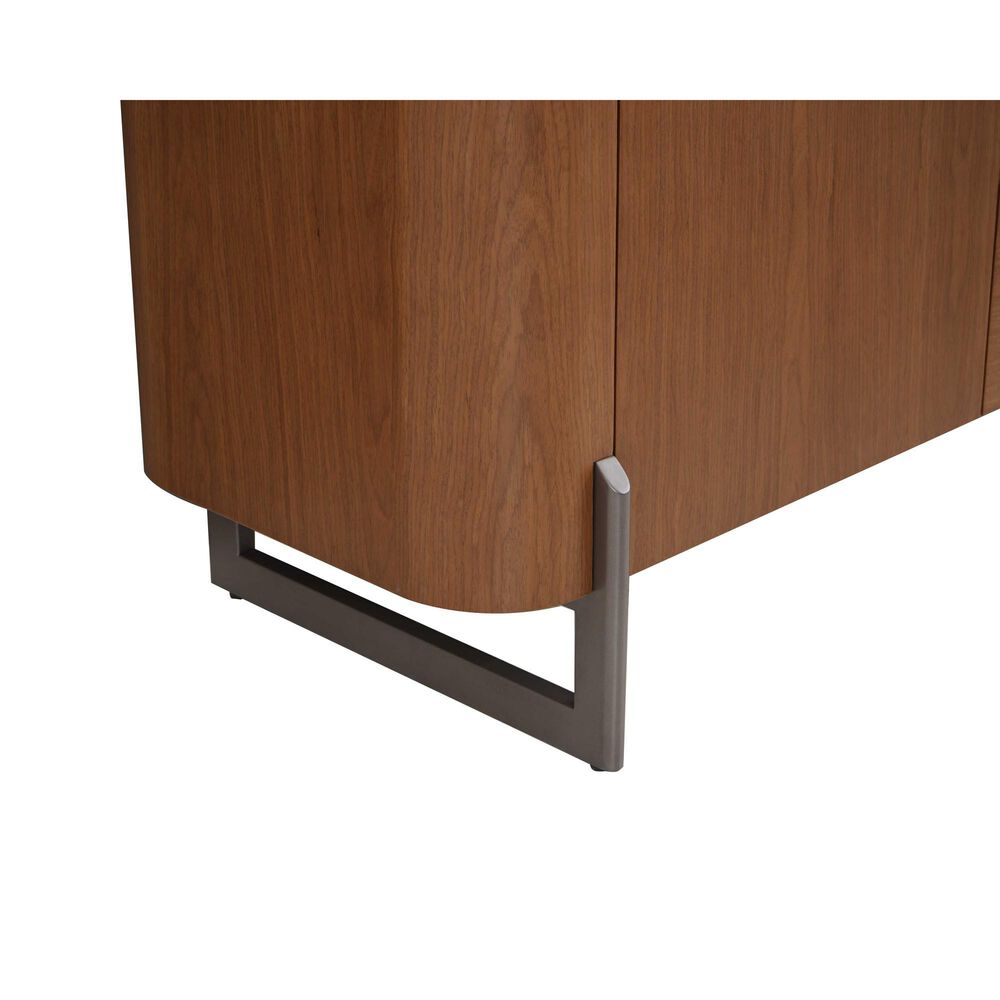 Chintaly Ruby 3-Drawer Buffet in Taupe, Walnut and Black, , large