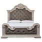Millenium Bruchandi California King Upholstered Panel Bed in Antiqued White, , large