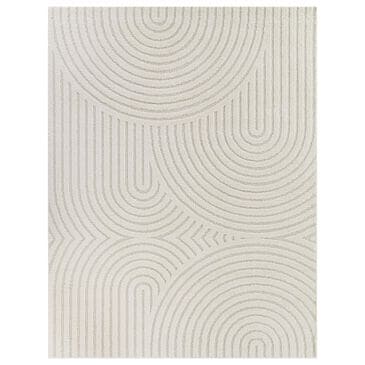 37B Caserio 8"9" x 12" Cream Area Rug, , large