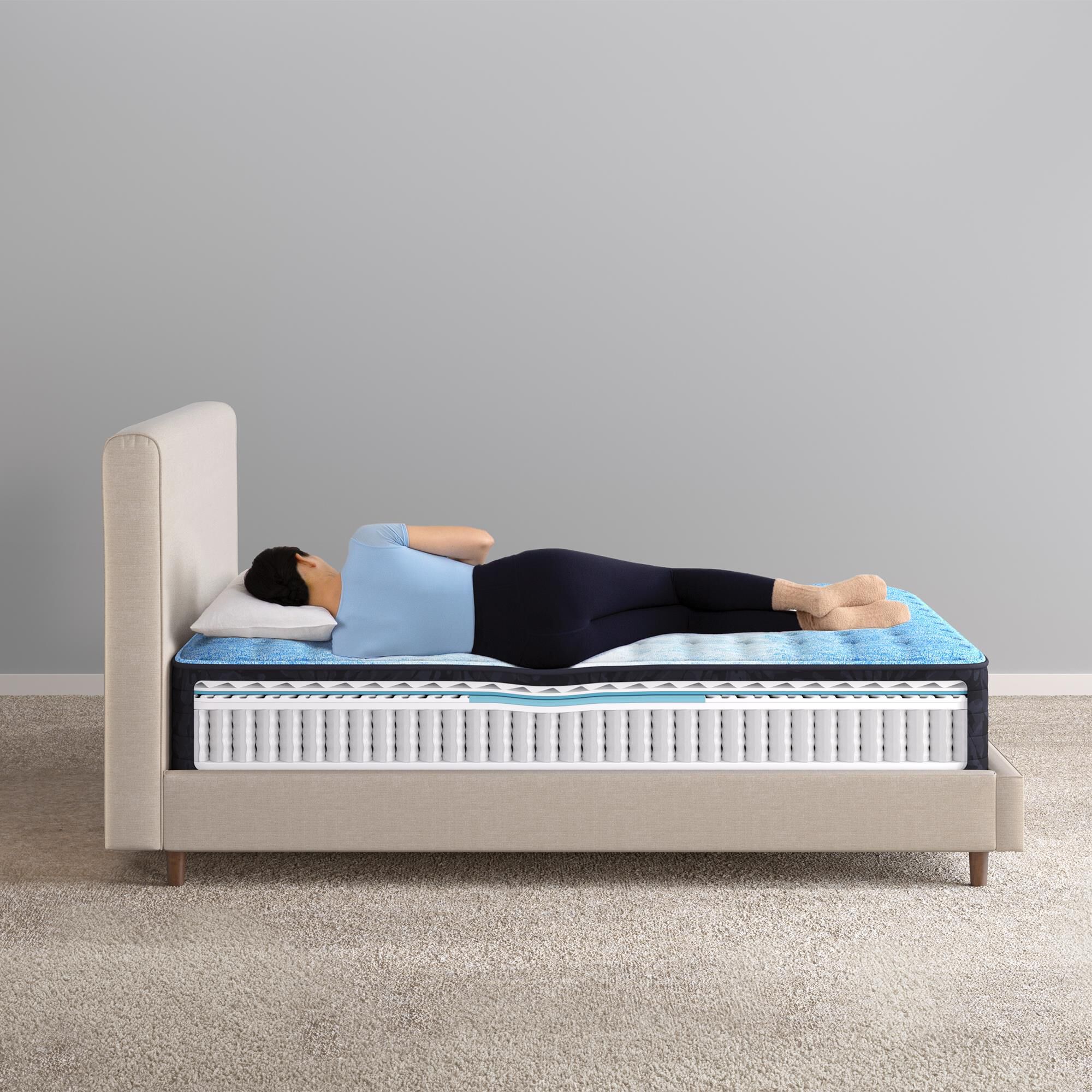 Serta Brecon Firm Queen Mattress with High Profile Box Spring