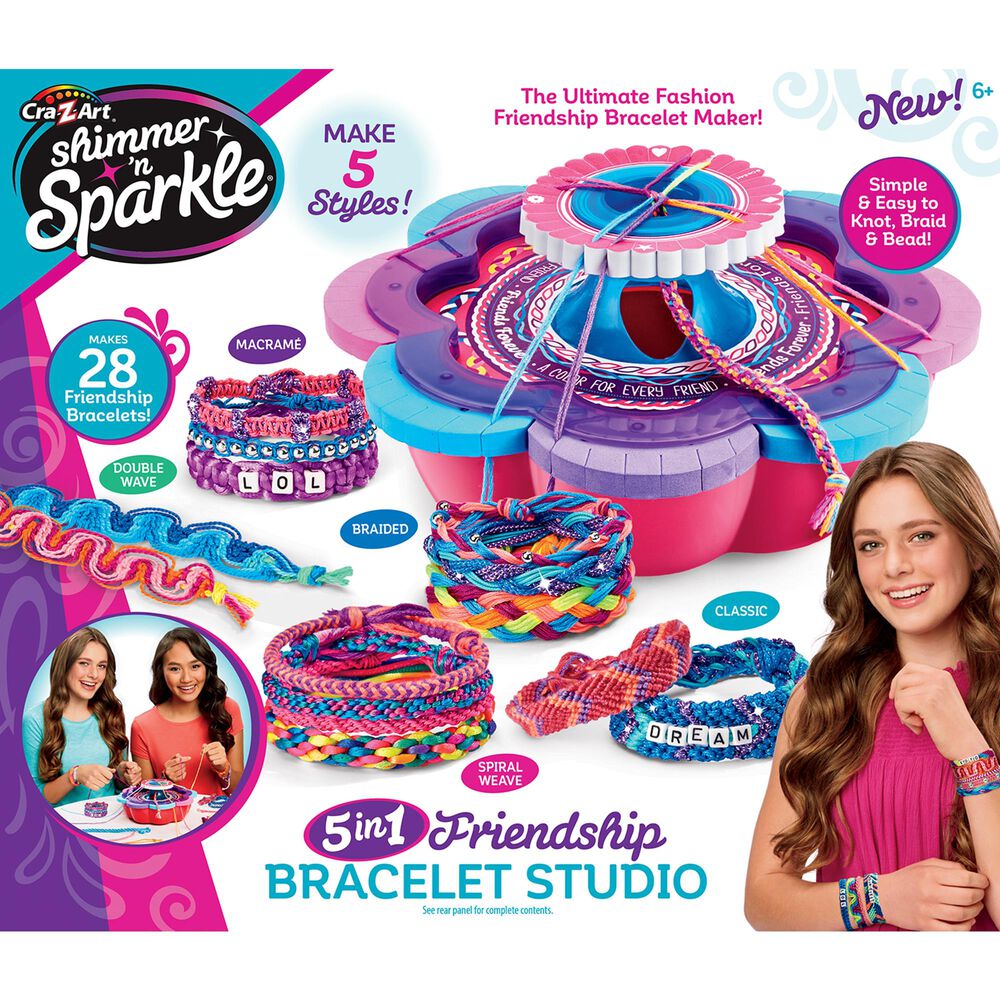 Cra-Z-Art Shimmer 'n Sparkle 5-In-1 Friendship Bracelet Studio, , large