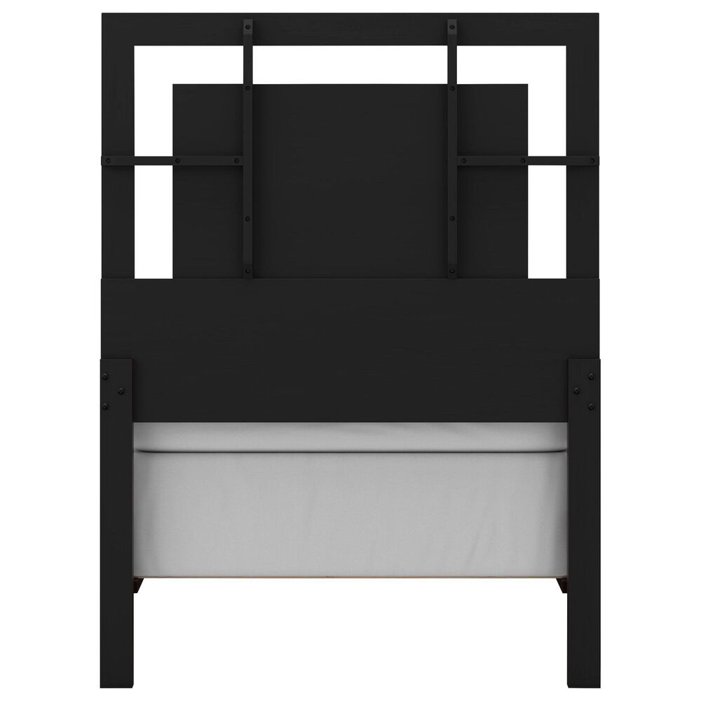 Ashley Covetown Twin Panel Bed in Dark Brown, , large