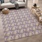 Dalyn Rug Company Soft Essentials Chevron Plum 8" x 10" Area Rug, , large