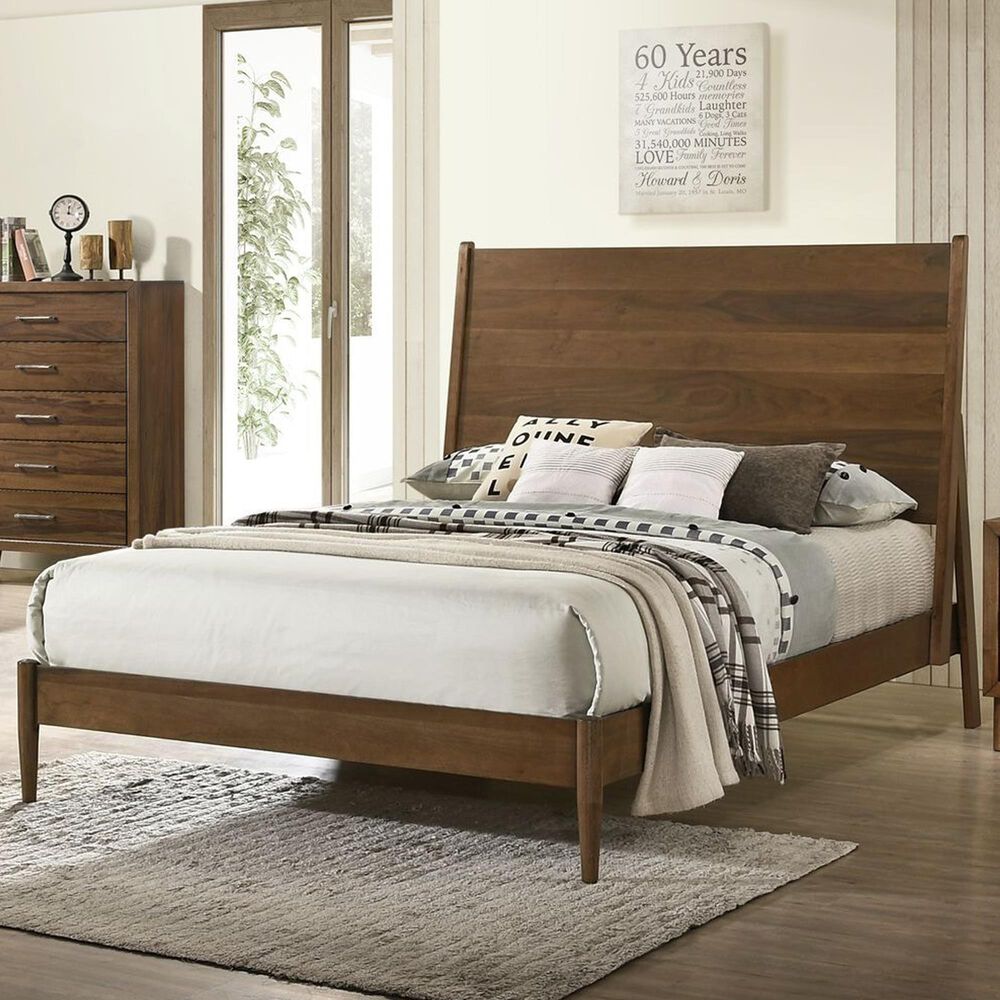 Mayberry Hill Malibu Full Bed in Walnut, , large