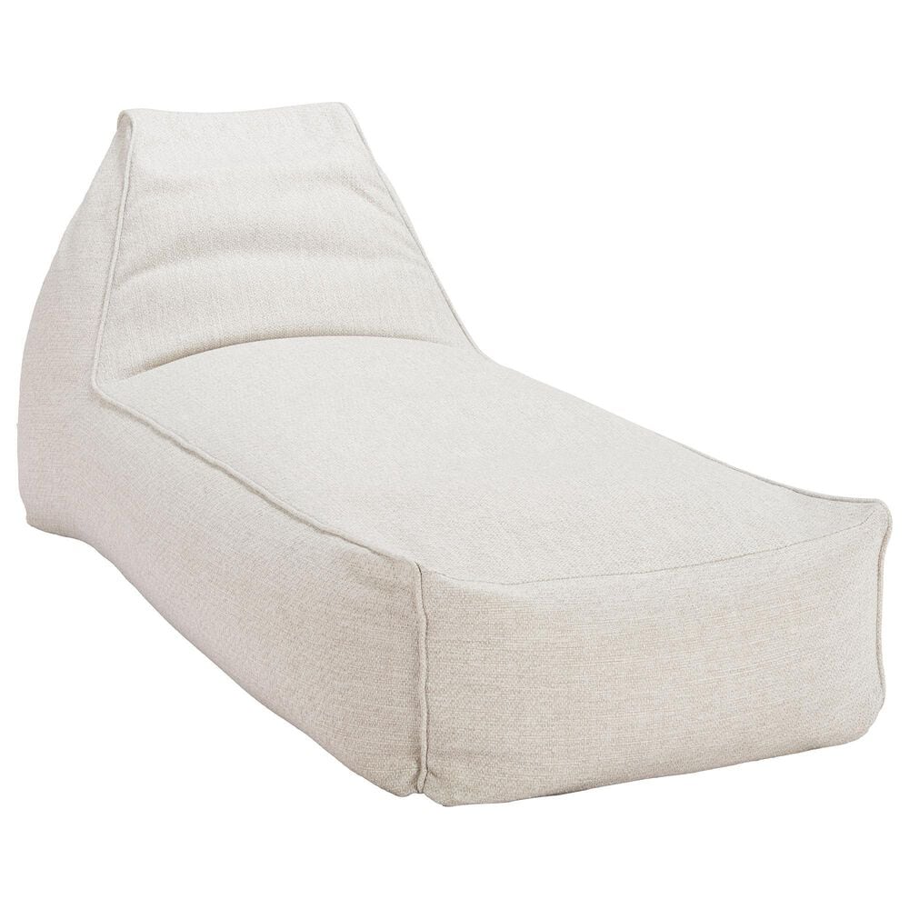 Zuo Modern Kalm Patio Chaise Lounge Chair in Beige, , large