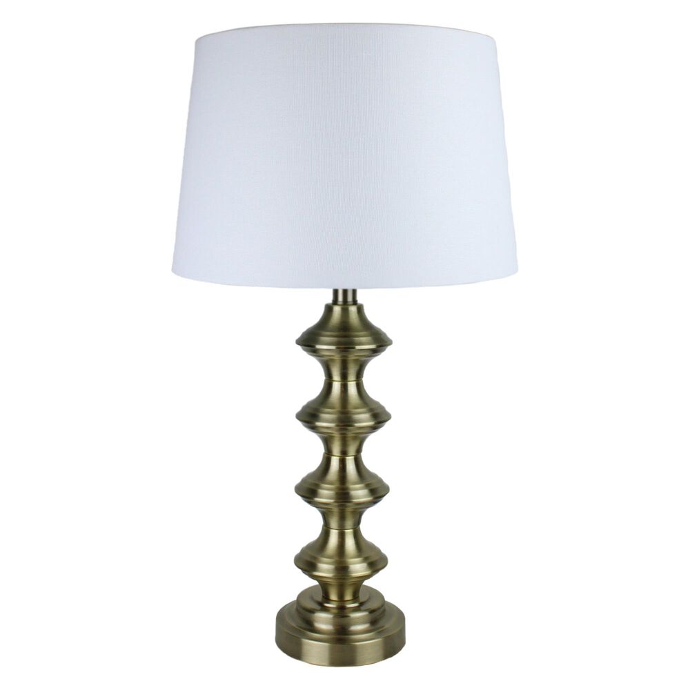 TLC Lighting Inc Antique Brass Metal Table Lamp, , large