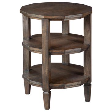 Hekman Linwood Dodecagon Chairside Table in Brown, , large