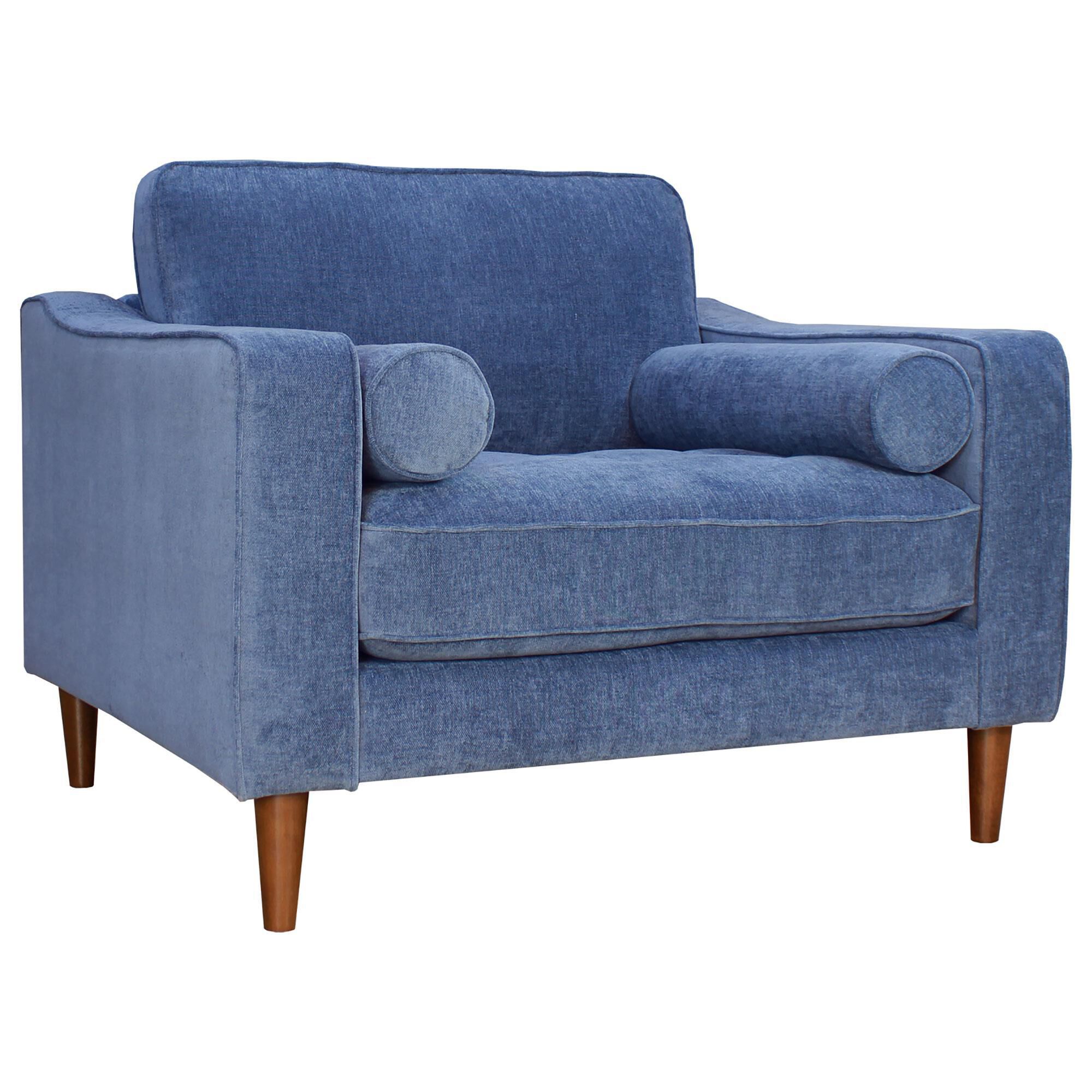 Denim blue accent chair online