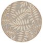 Nourison Aloha Tropical 7"10" Round Natural Indoor/Outdoor Area Rug, , large