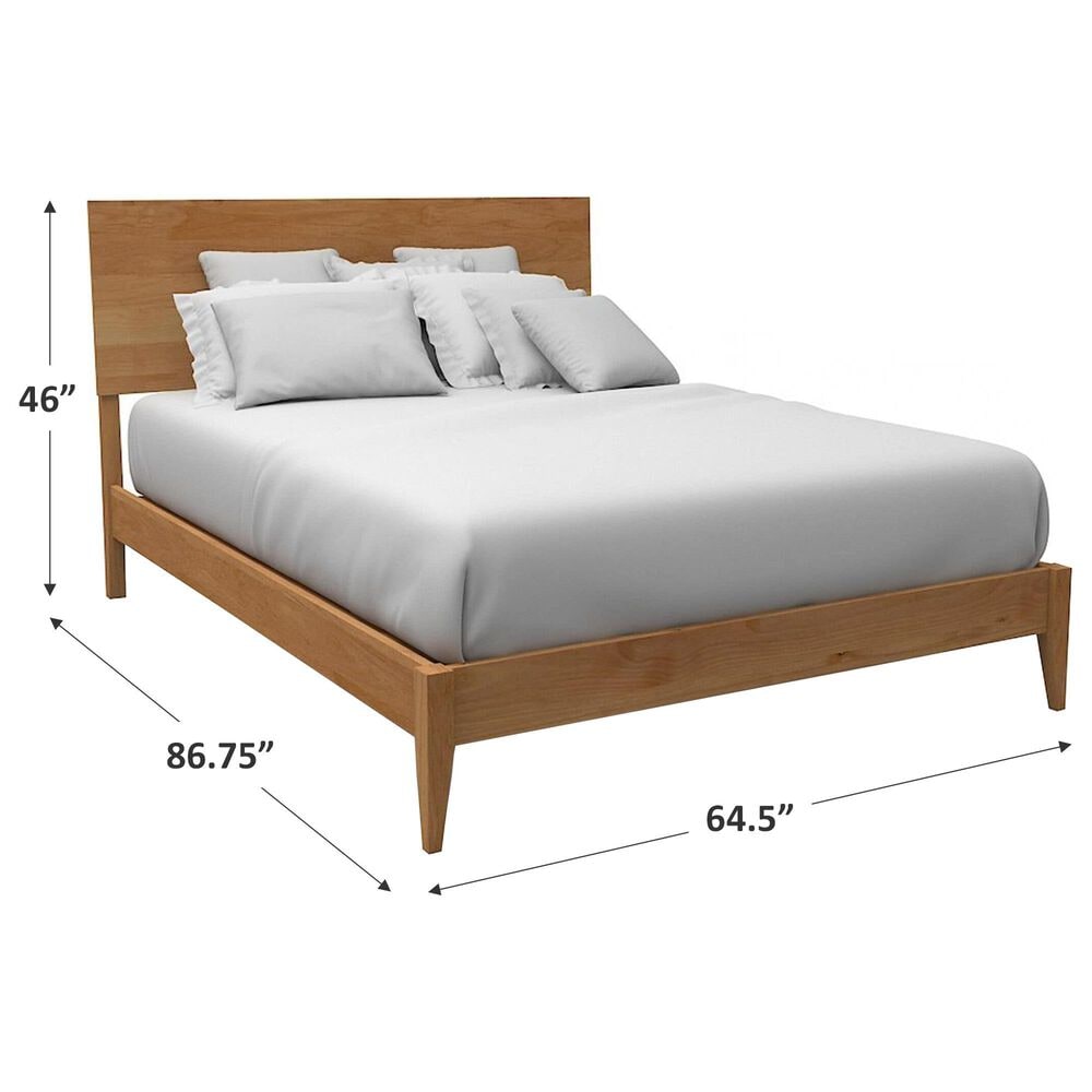 Archbold Furniture 2 West Queen Platform Bed in Natural, , large