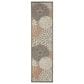 Nourison Aloha Floral 2"3" x 10" Natural Indoor/Outdoor Runner, , large