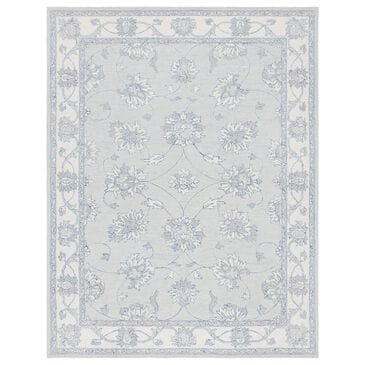 Safavieh Micro-Loop Traditional 10" x 14" Light Blue and Ivory Area Rug, , large