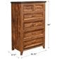 Sunset Bay Urban Rustic Chest in Rustic Brown, , large