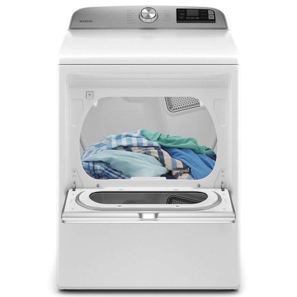Maytag 7.4 Cu. Ft. Front Load Gas Dryer with Wifi in White, , large