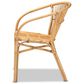 Baxton Studio Murai Arm Chair in Natural Brown, , large
