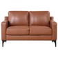 Lifestyle Solutions Fletcher Stationary Loveseat in Brown, , large