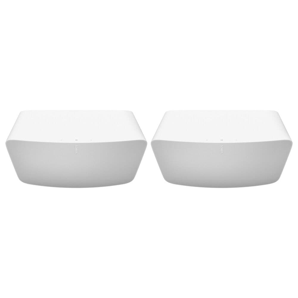 SONOS FIVE Wireless Smart Speaker in White - Set of 2, , large