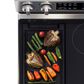 Samsung 2-Piece Kitchen Package with 6.3 Cu. Ft. Convection Freestanding Electric Range and Bespoke 2.1 Cu. Ft. Fingerprint Resistant Over-the-Range Microwave in Stainless Steel, , large