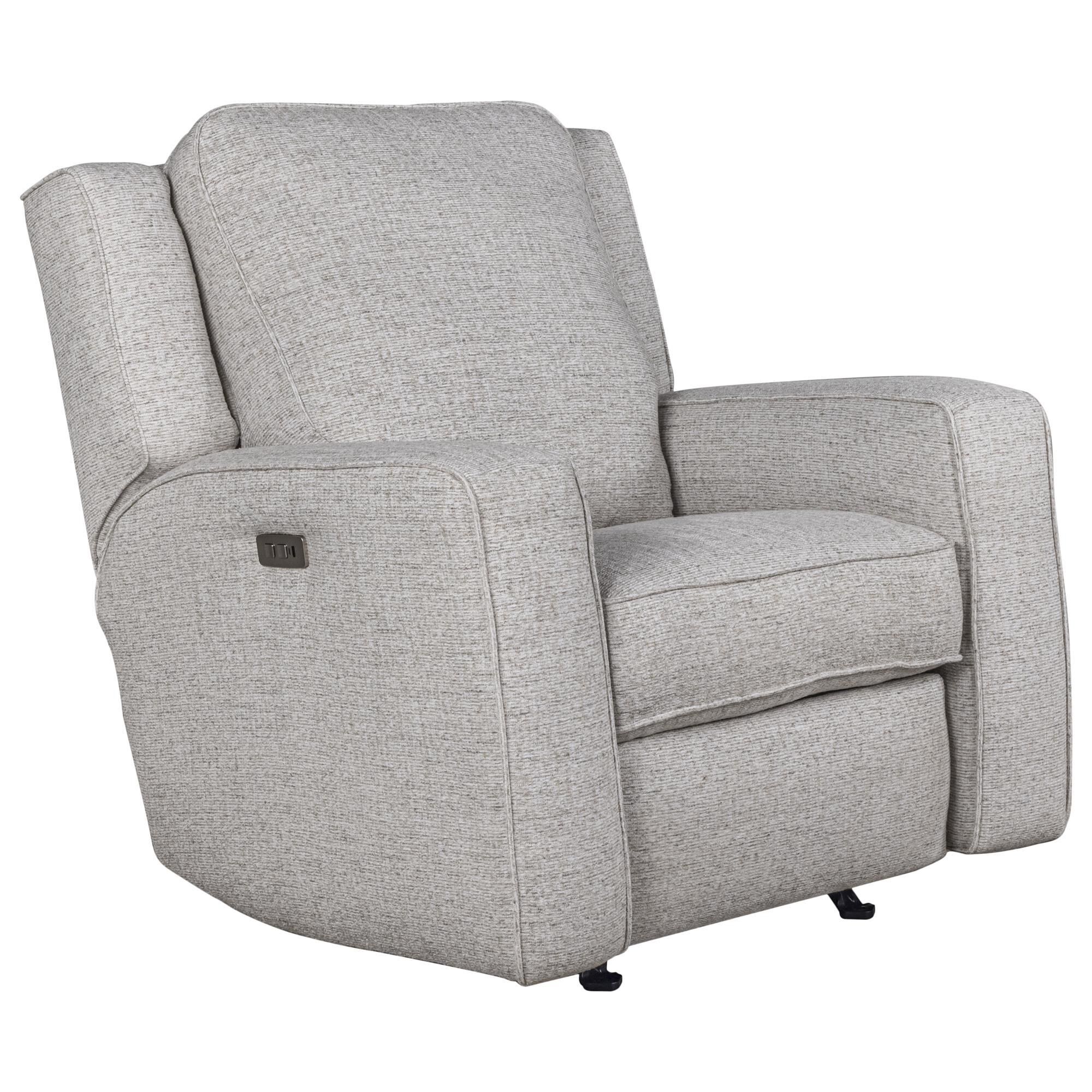Southern Motion City Limits Power Rocker Recliner in Mavis Sugar