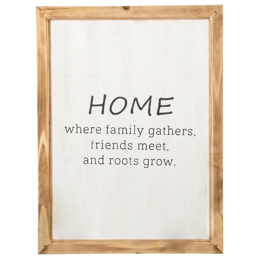 VIP Home and Garden American Mercantile "Home" Sign in Light Wood, , large