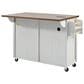 HOMLUX 53.5""Farmhouse Kitchen Island in White, , large