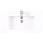 James Martin Vanities Boston 31.5" Single Wall Brackets in Brushed Nickel with 3 cm White Glossy Resin Top and Rectangular Sink, , large