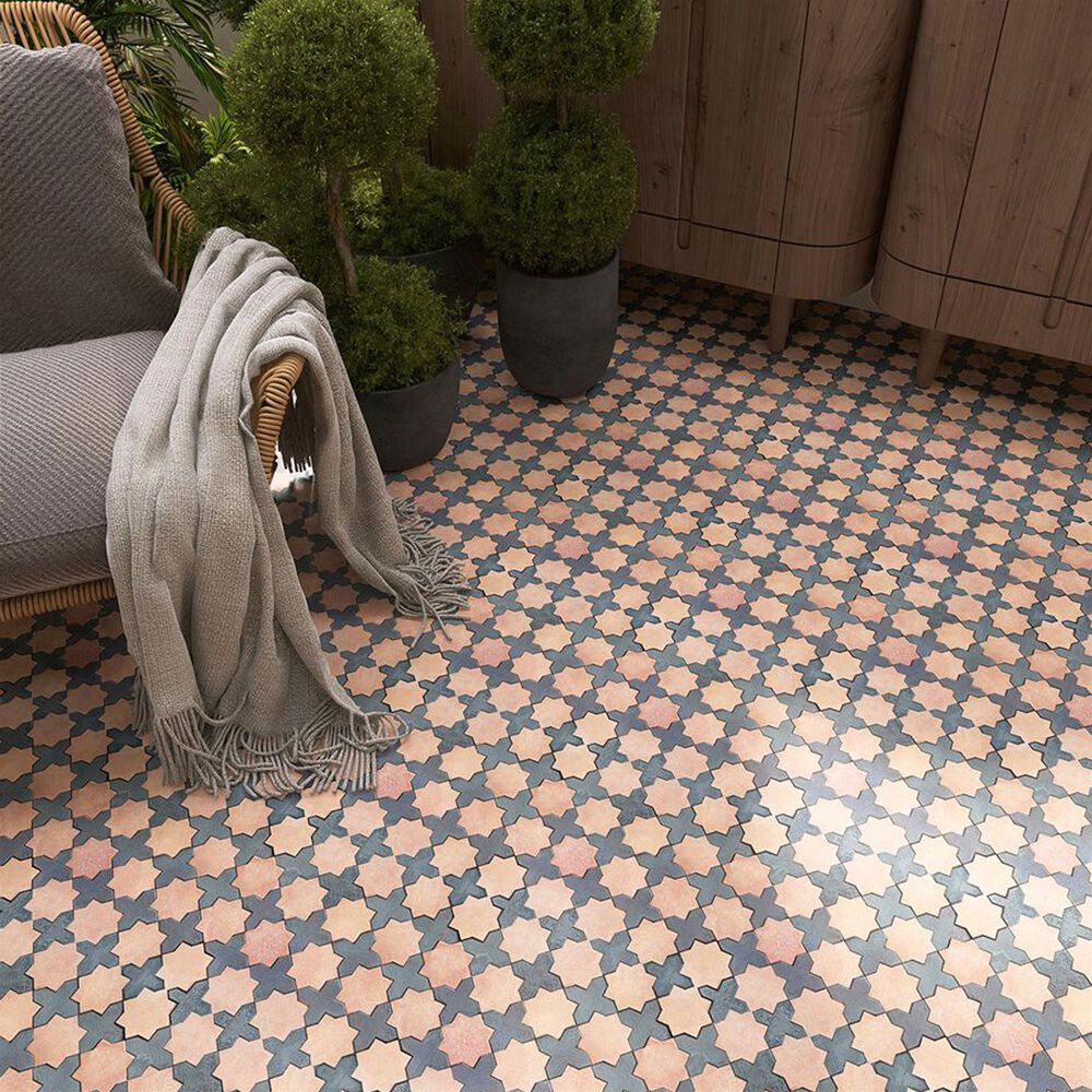 Soho Studio Alpana Mara 10.51" x 10.51" Cement and Lava Stone Mosaic Sheet, , large