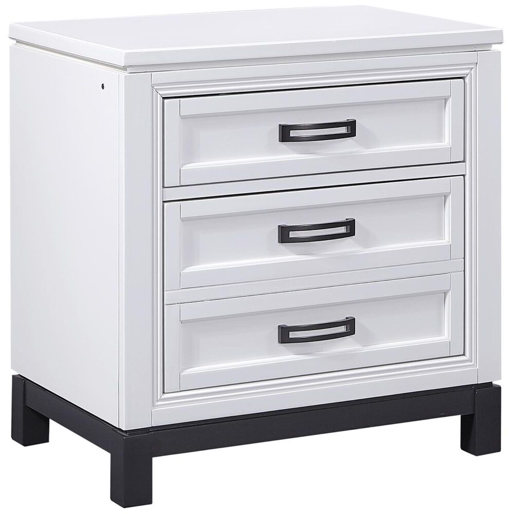 Riva Ridge Hyde Park 2 Drawer Nightstand in White, , large